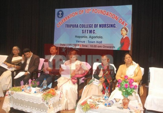 Tripura College of Nursing celebrates 10th foundation day 